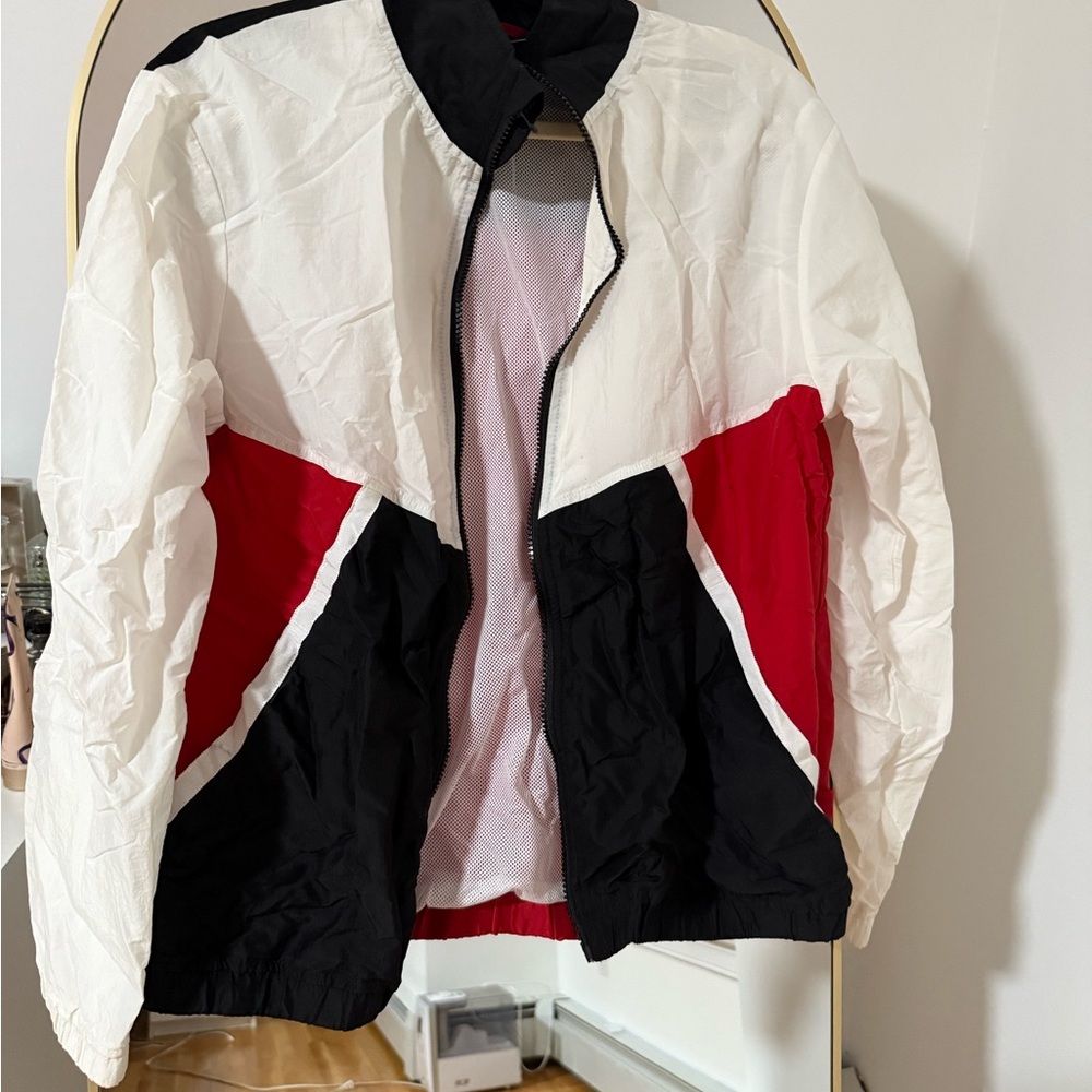 Tek Gear Men's Red, Black, and White Raincoat